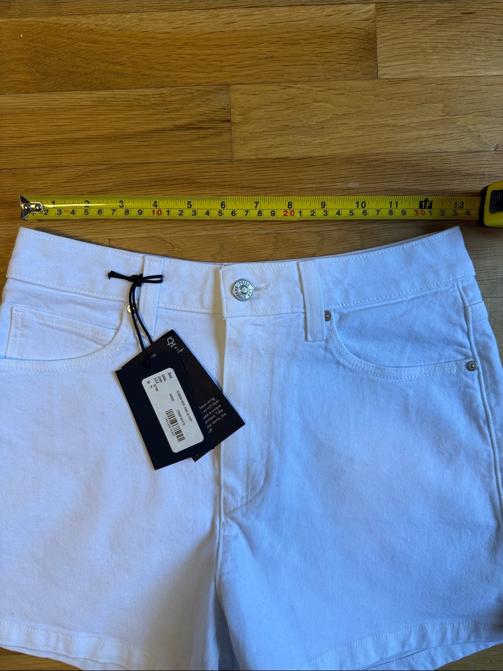 PAIGE Dani White High-Waist Shorts - Picture 11 of 11